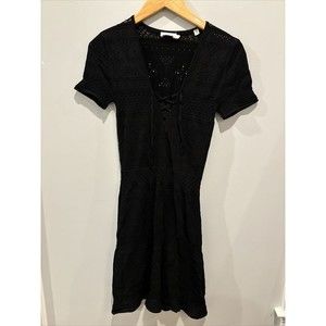 ALC black Sheer Knit Dress Size S